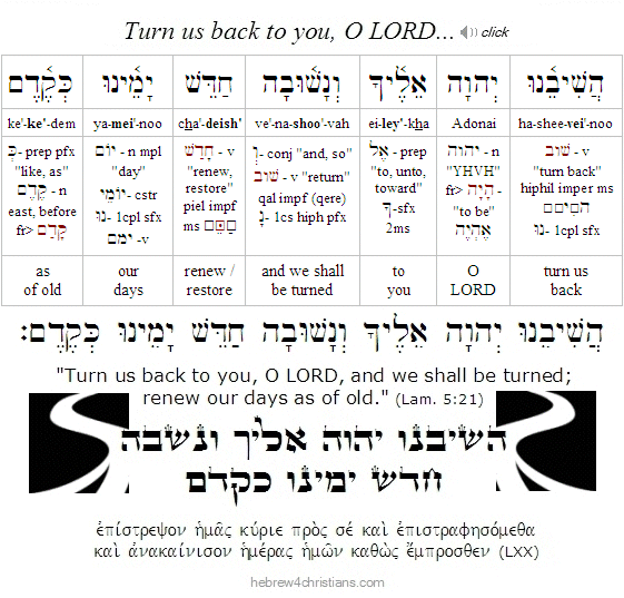 Hashivenu Adonai....