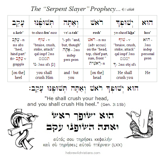Genesis 3:15b Hebrew lesson